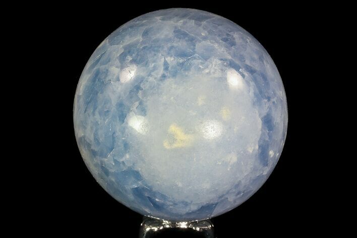 Polished Blue Calcite Sphere - Madagascar #74460